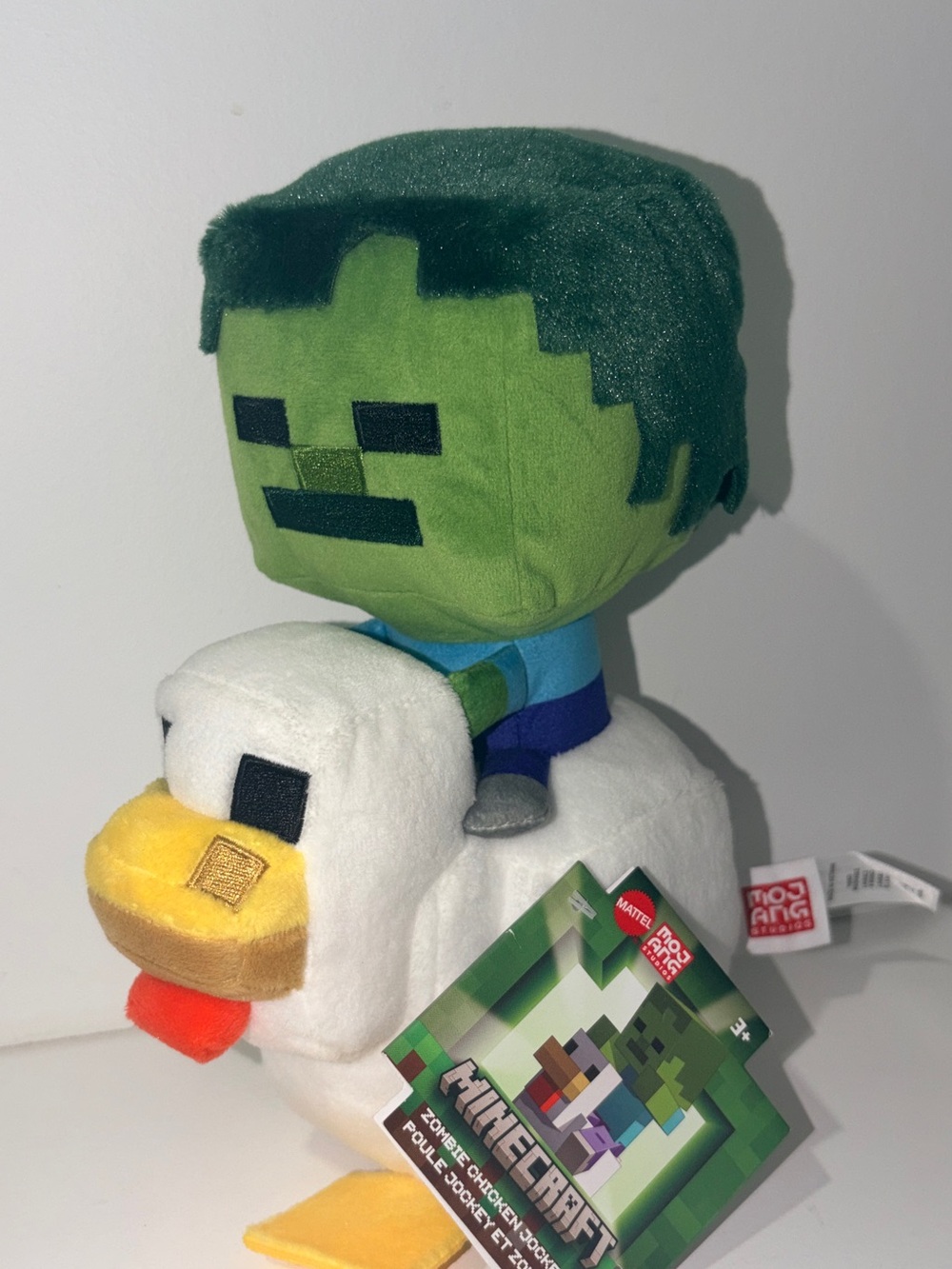 Minecraft Plush Zombie Chicken Jockey Toy 8 inch
